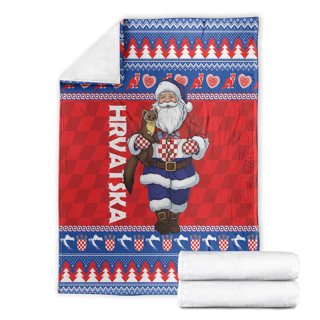 Croatia Christmas Blanket Djed Bozicnjak Hrvatska - Wonder Print Shop