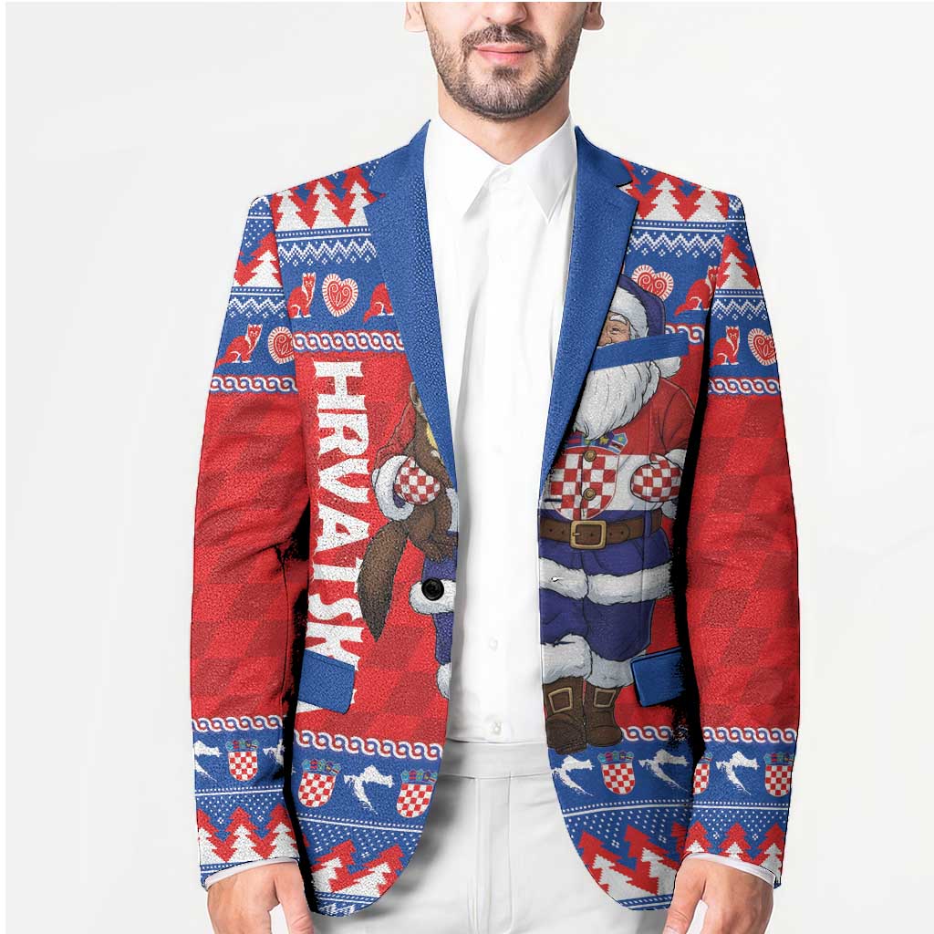 Croatia Christmas Blazer Djed Bozicnjak Hrvatska - Wonder Print Shop