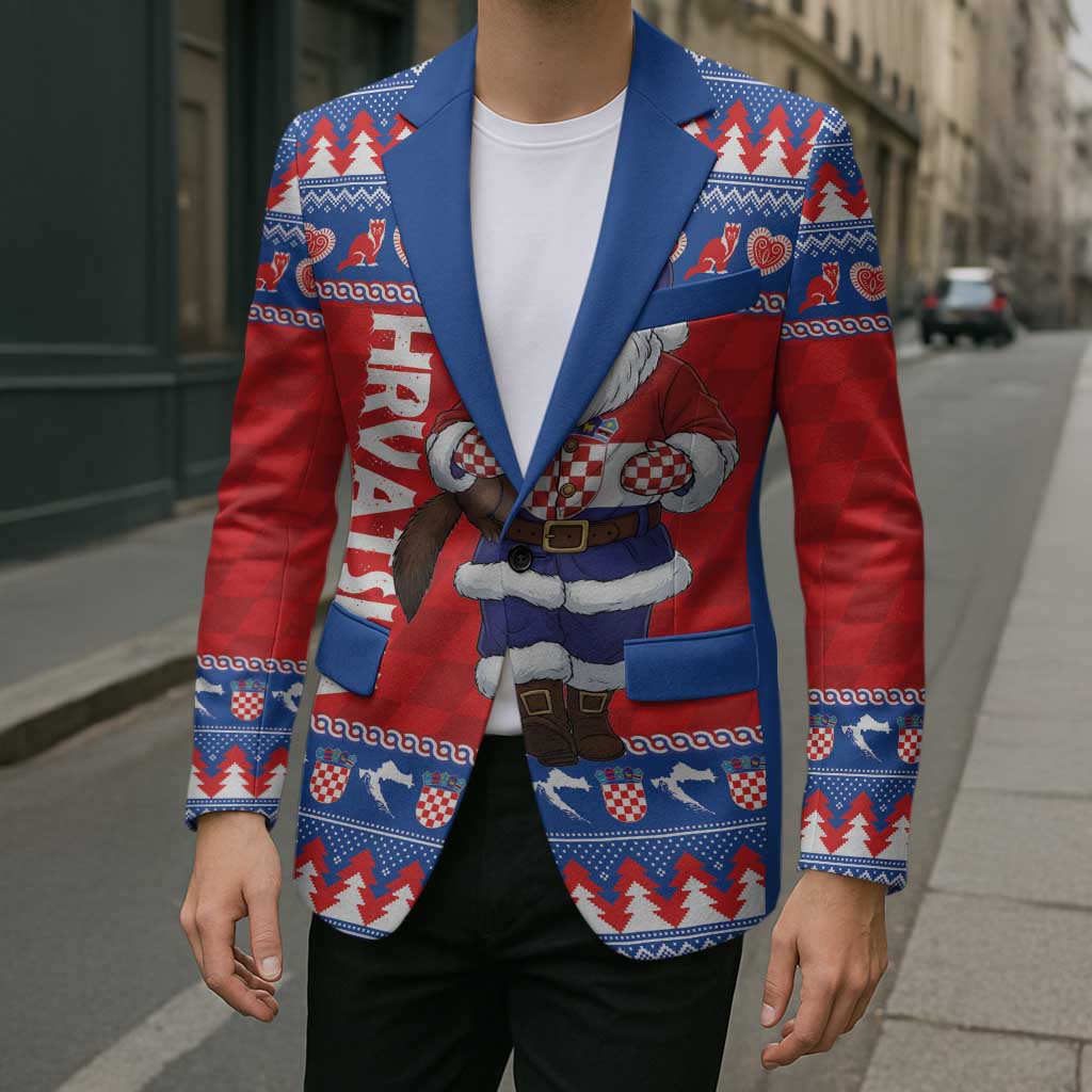 Croatia Christmas Blazer Djed Bozicnjak Hrvatska - Wonder Print Shop