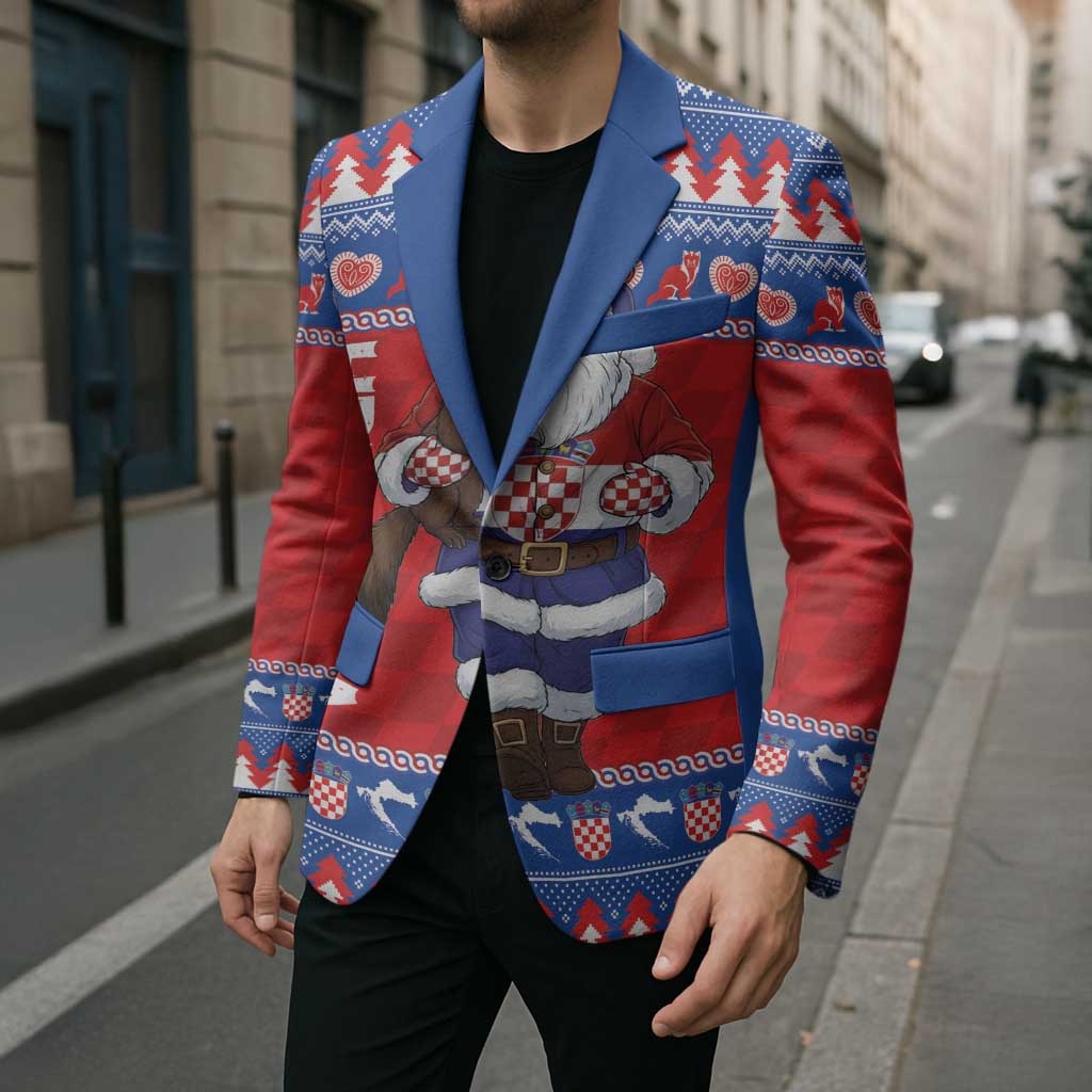 Croatia Christmas Blazer Djed Bozicnjak Hrvatska - Wonder Print Shop