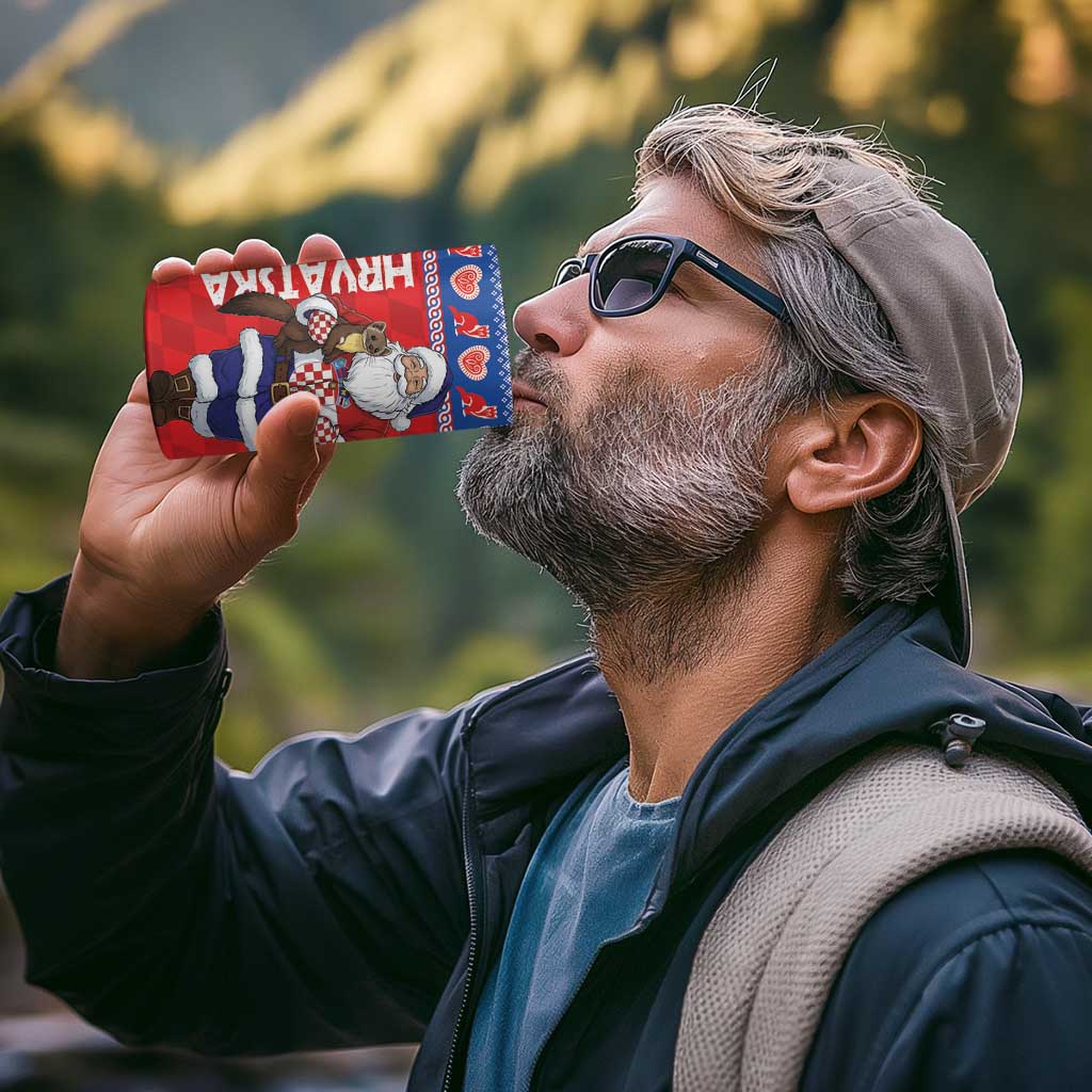 Croatia Christmas 4 in 1 Can Cooler Tumbler Djed Bozicnjak Hrvatska - Wonder Print Shop