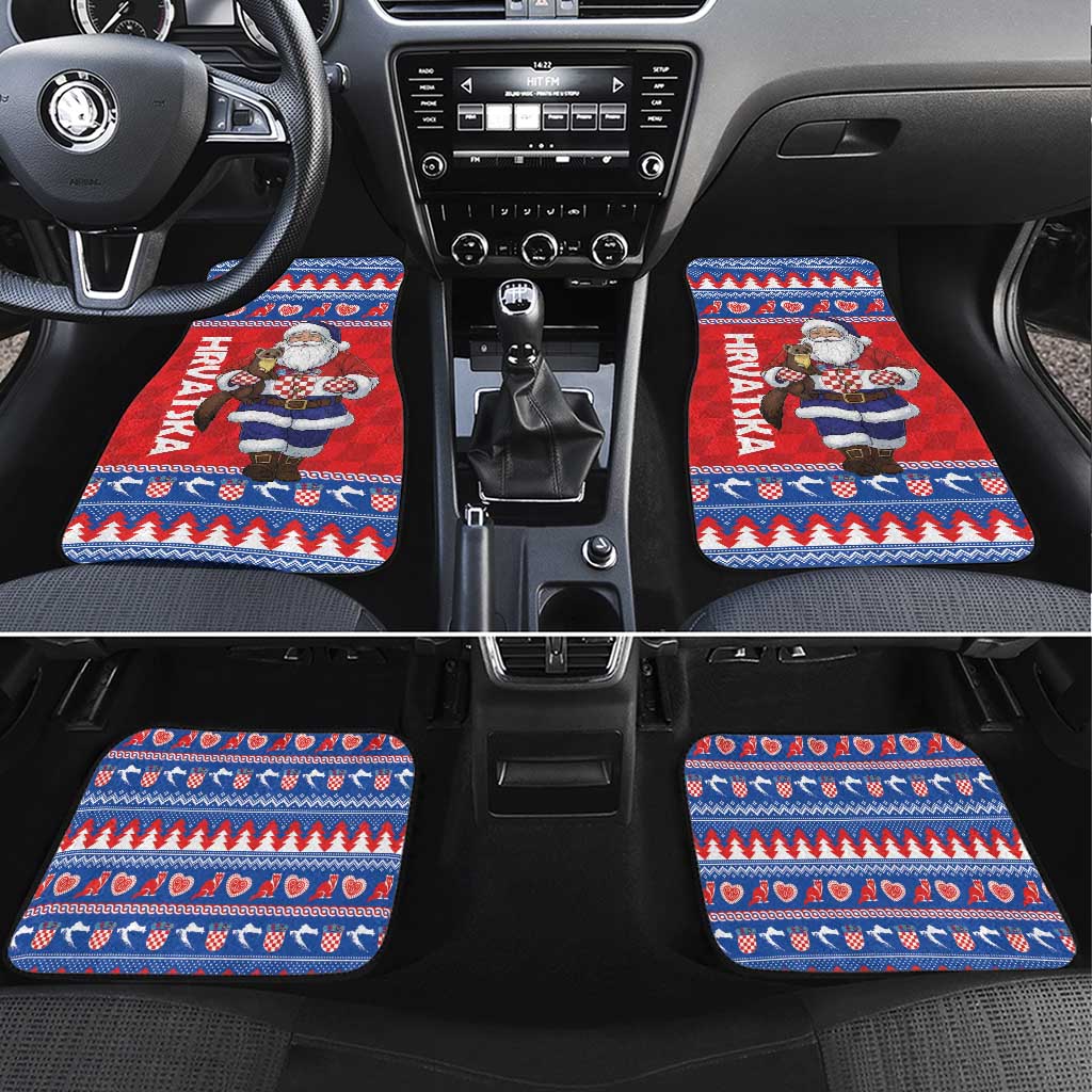 Croatia Christmas Car Mats Djed Bozicnjak Hrvatska - Wonder Print Shop
