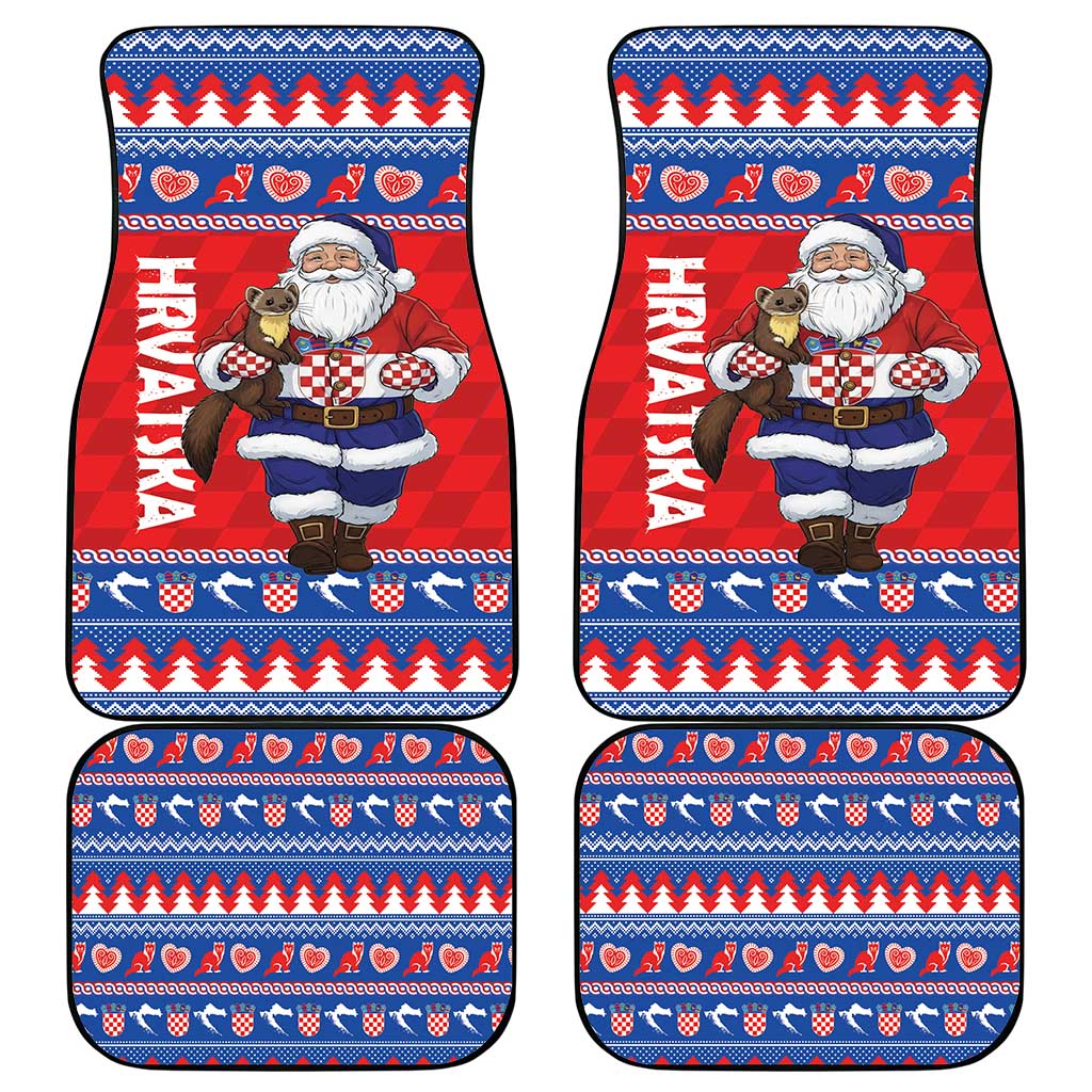 Croatia Christmas Car Mats Djed Bozicnjak Hrvatska - Wonder Print Shop