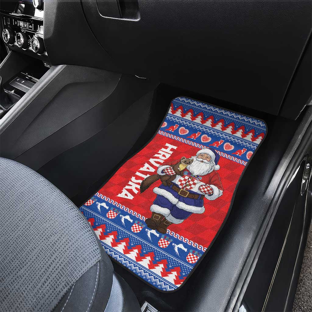 Croatia Christmas Car Mats Djed Bozicnjak Hrvatska - Wonder Print Shop
