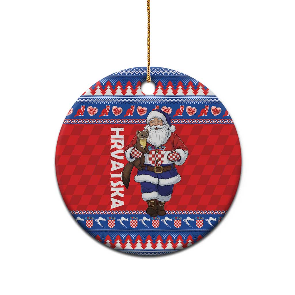 Croatia Christmas Ceramic Ornament Djed Bozicnjak Hrvatska - Wonder Print Shop