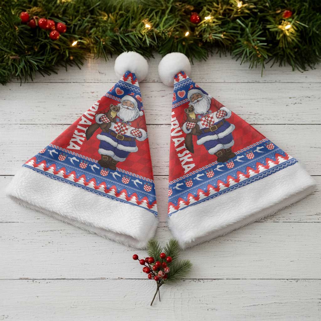 Croatia Christmas Santa Hat Djed Bozicnjak Hrvatska - Wonder Print Shop