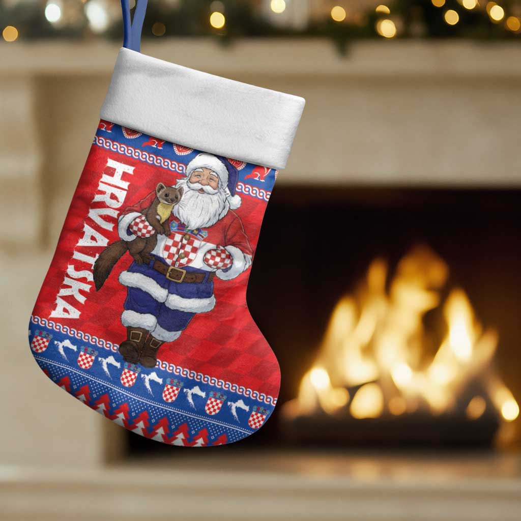 Croatia Christmas Stocking Djed Bozicnjak Hrvatska - Wonder Print Shop
