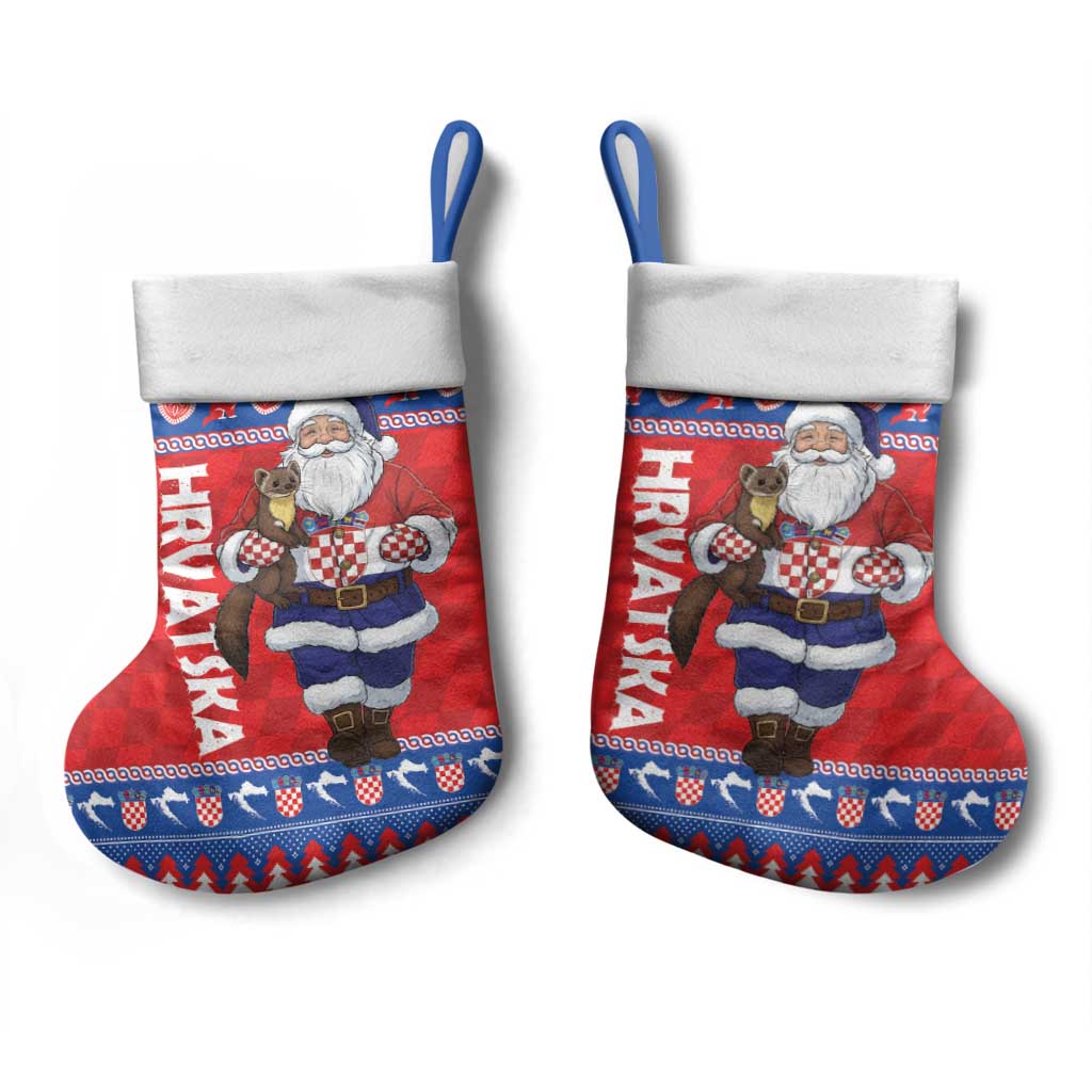 Croatia Christmas Stocking Djed Bozicnjak Hrvatska - Wonder Print Shop