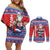 Croatia Christmas Couples Matching Off Shoulder Short Dress and Long Sleeve Button Shirt Djed Bozicnjak Hrvatska - Wonder Print Shop