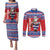 Croatia Christmas Couples Matching Puletasi and Long Sleeve Button Shirt Djed Bozicnjak Hrvatska - Wonder Print Shop