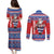 Croatia Christmas Couples Matching Puletasi and Long Sleeve Button Shirt Djed Bozicnjak Hrvatska - Wonder Print Shop
