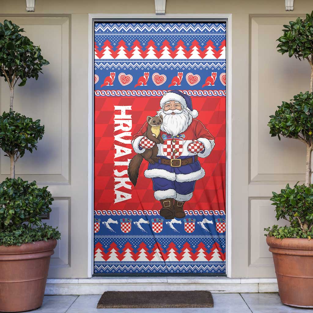 Croatia Christmas Door Cover Djed Bozicnjak Hrvatska - Wonder Print Shop