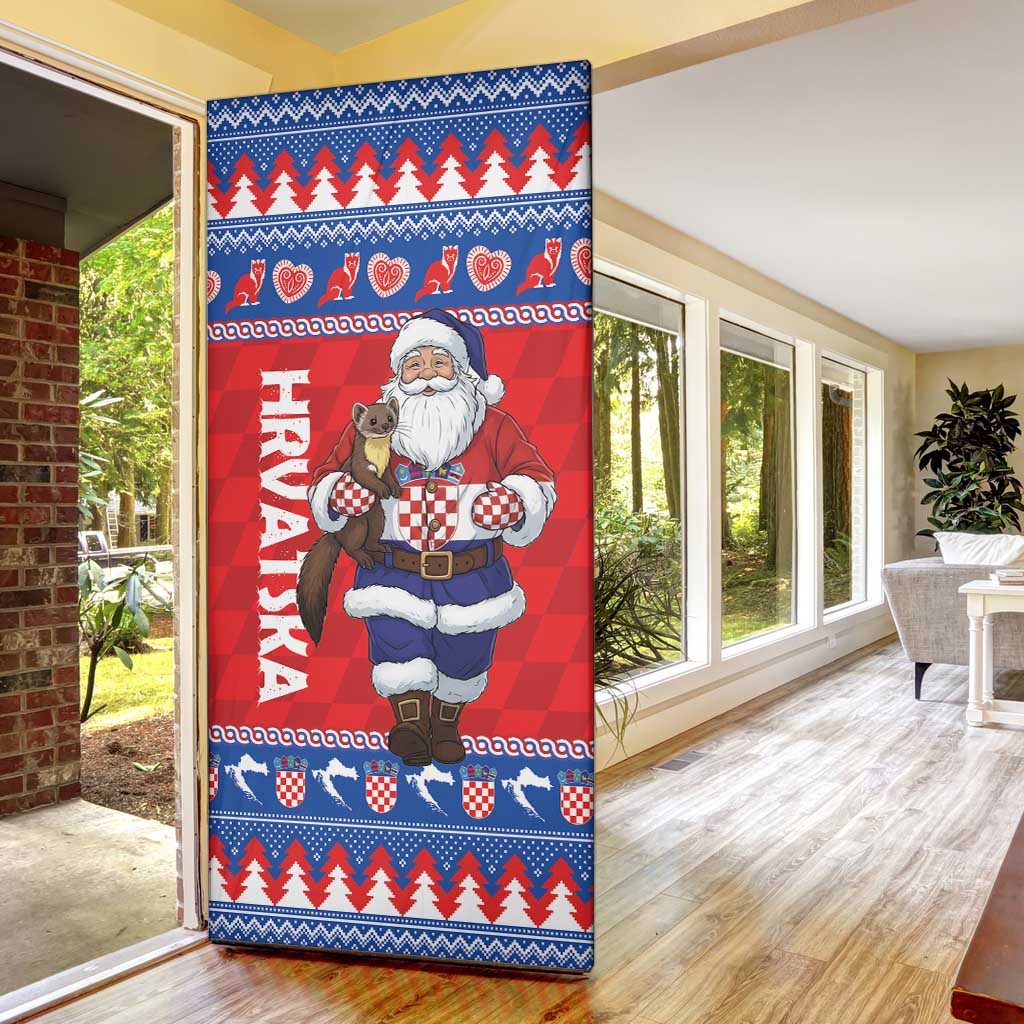 Croatia Christmas Door Cover Djed Bozicnjak Hrvatska - Wonder Print Shop