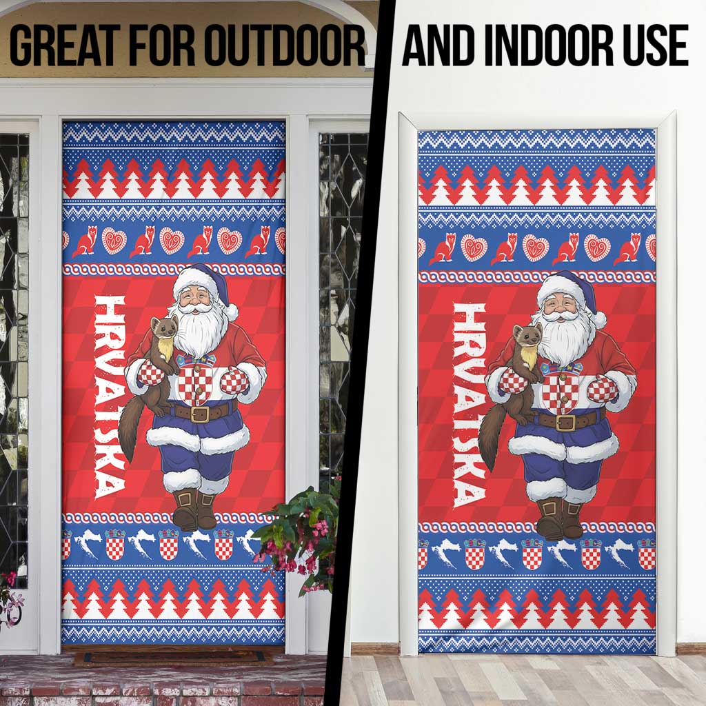 Croatia Christmas Door Cover Djed Bozicnjak Hrvatska - Wonder Print Shop