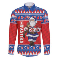 Croatia Christmas Family Matching Mermaid Dress and Hawaiian Shirt Djed Bozicnjak Hrvatska - Wonder Print Shop