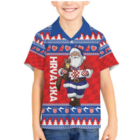 Croatia Christmas Family Matching Mermaid Dress and Hawaiian Shirt Djed Bozicnjak Hrvatska - Wonder Print Shop