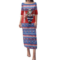 Croatia Christmas Family Matching Puletasi and Hawaiian Shirt Djed Bozicnjak Hrvatska - Wonder Print Shop