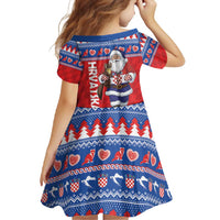 Croatia Christmas Family Matching Tank Maxi Dress and Hawaiian Shirt Djed Bozicnjak Hrvatska - Wonder Print Shop