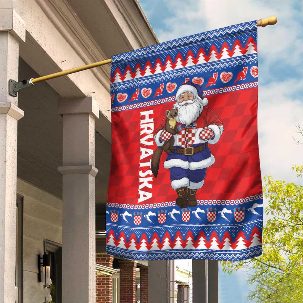 Croatia Christmas Garden Flag Djed Bozicnjak Hrvatska - Wonder Print Shop