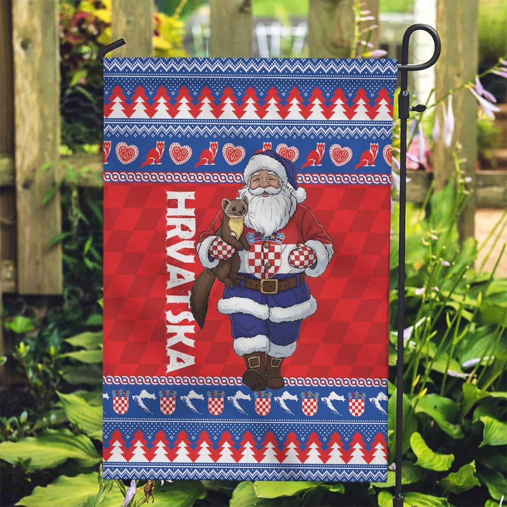 Croatia Christmas Garden Flag Djed Bozicnjak Hrvatska - Wonder Print Shop