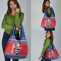 Croatia Christmas Grocery Bag Djed Bozicnjak Hrvatska - Wonder Print Shop