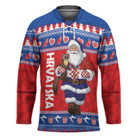 Croatia Christmas Hockey Jersey Djed Bozicnjak Hrvatska - Wonder Print Shop