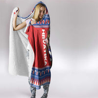 Croatia Christmas Hooded Blanket Djed Bozicnjak Hrvatska - Wonder Print Shop