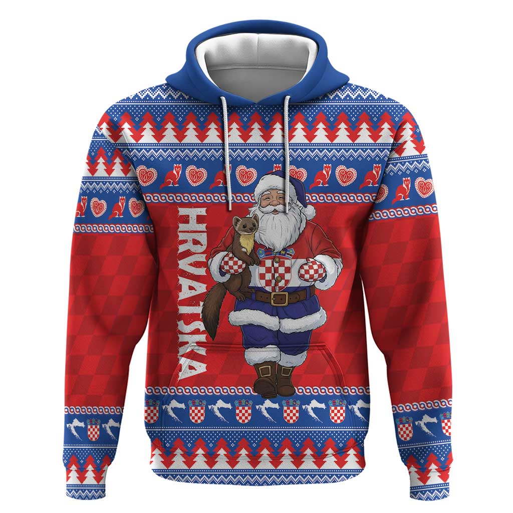 Croatia Christmas Hoodie Djed Bozicnjak Hrvatska - Wonder Print Shop