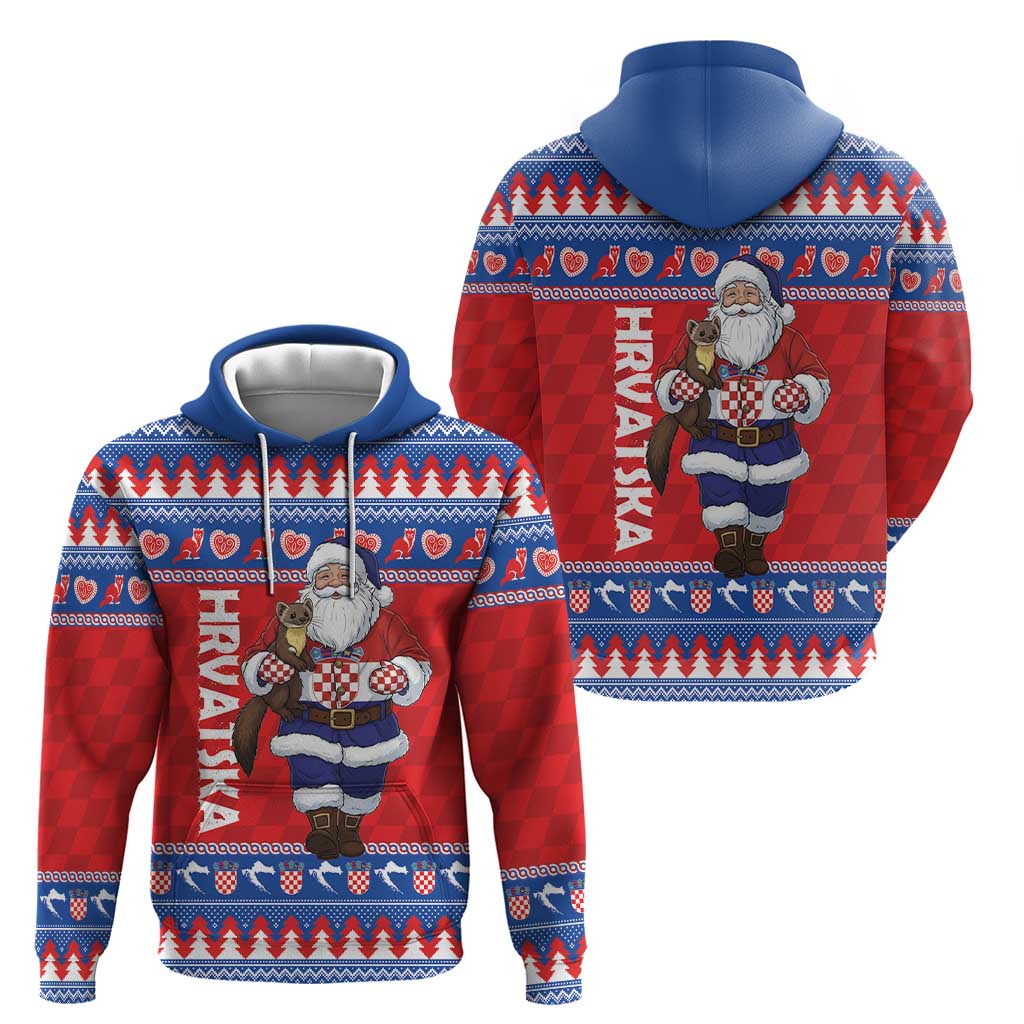 Croatia Christmas Hoodie Djed Bozicnjak Hrvatska - Wonder Print Shop