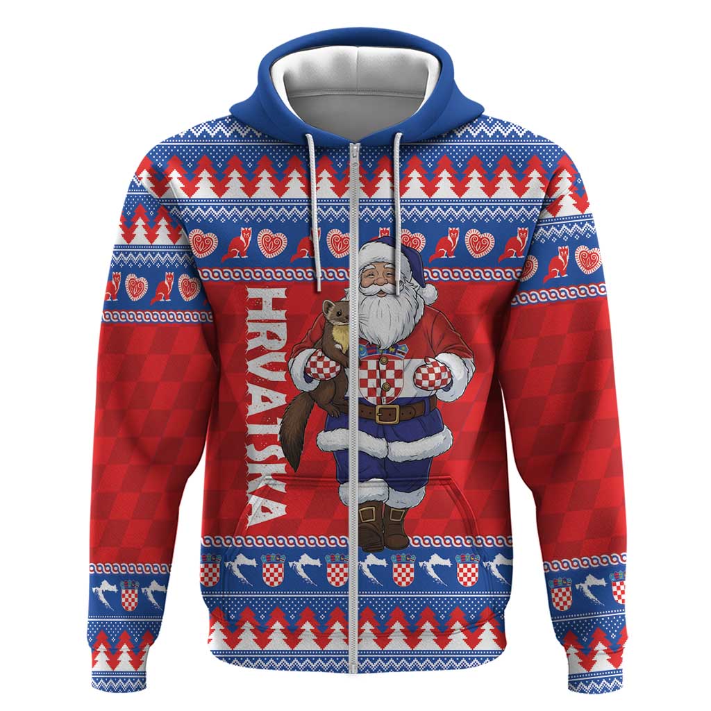 Croatia Christmas Hoodie Djed Bozicnjak Hrvatska - Wonder Print Shop