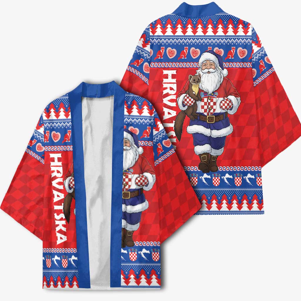 Croatia Christmas Kimono Djed Bozicnjak Hrvatska - Wonder Print Shop