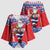Croatia Christmas Kimono Sleeve Blouse Djed Bozicnjak Hrvatska - Wonder Print Shop