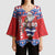 Croatia Christmas Kimono Sleeve Blouse Djed Bozicnjak Hrvatska - Wonder Print Shop