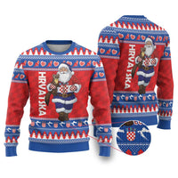 Croatia Christmas Ugly Christmas Sweater Djed Bozicnjak Hrvatska - Wonder Print Shop