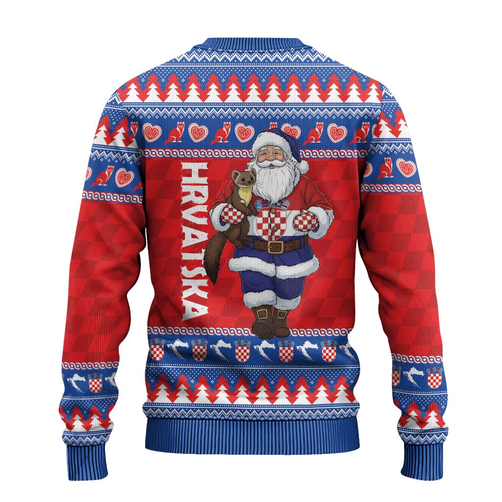 Croatia Christmas Ugly Christmas Sweater Djed Bozicnjak Hrvatska - Wonder Print Shop
