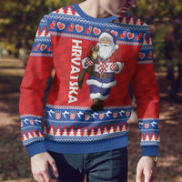 Croatia Christmas Ugly Christmas Sweater Djed Bozicnjak Hrvatska - Wonder Print Shop