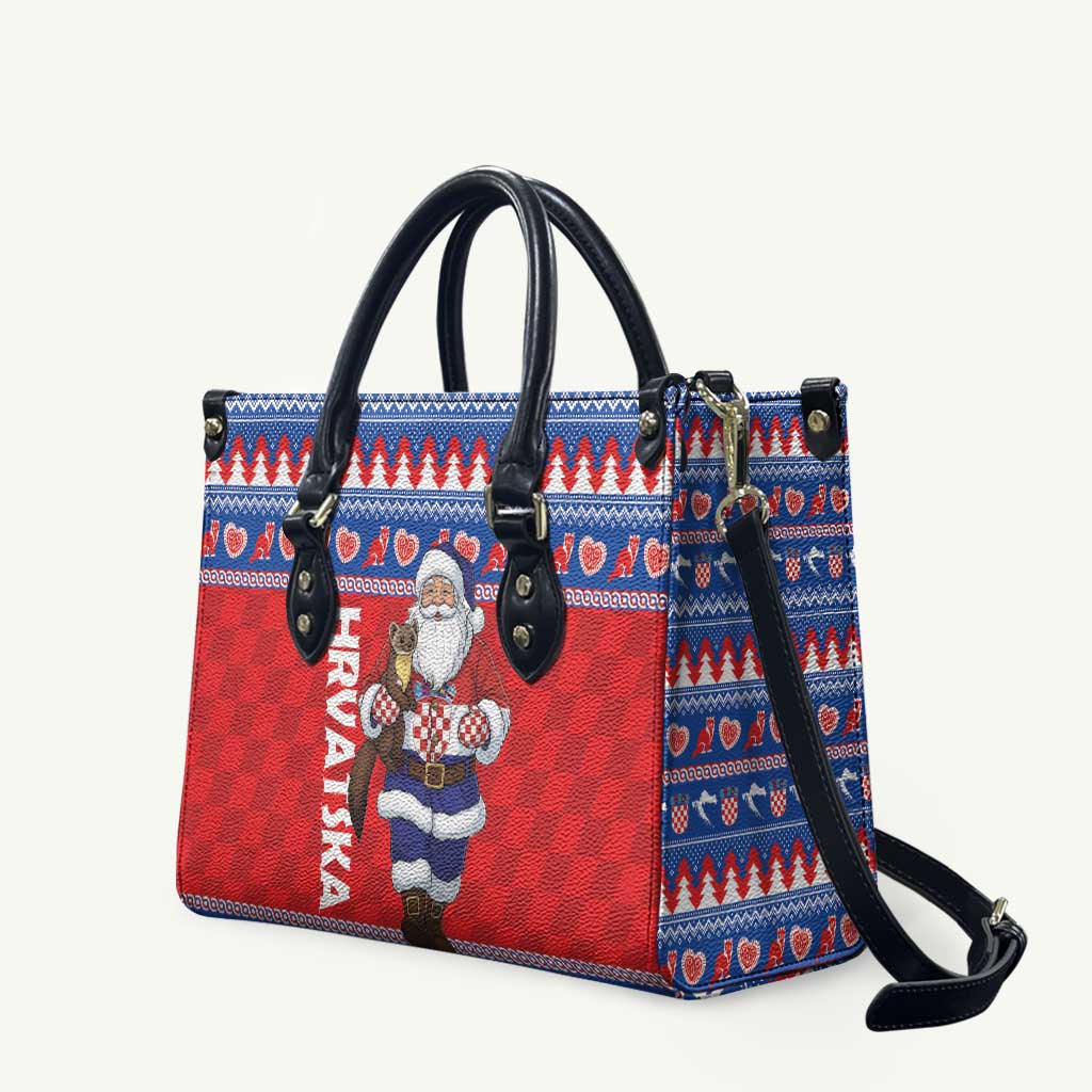Croatia Christmas Leather Bag Djed Bozicnjak Hrvatska - Wonder Print Shop