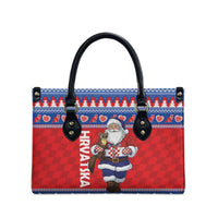 Croatia Christmas Leather Bag Djed Bozicnjak Hrvatska - Wonder Print Shop