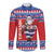 Croatia Christmas Long Sleeve Button Shirt Djed Bozicnjak Hrvatska - Wonder Print Shop
