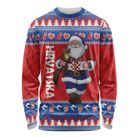 Croatia Christmas Long Sleeve Shirt Djed Bozicnjak Hrvatska - Wonder Print Shop