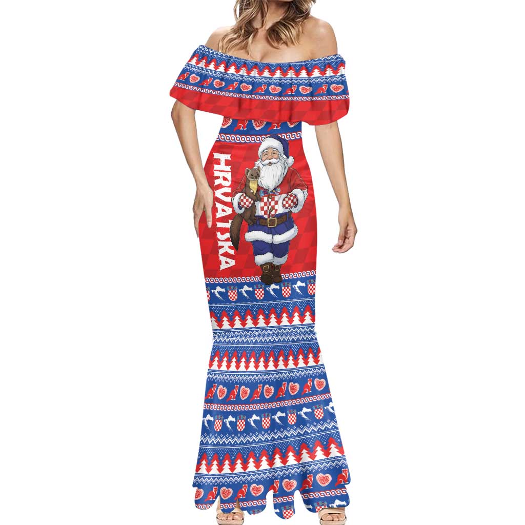 Croatia Christmas Mermaid Dress Djed Bozicnjak Hrvatska - Wonder Print Shop