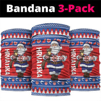 Croatia Christmas Neck Gaiter Djed Bozicnjak Hrvatska - Wonder Print Shop