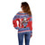 Croatia Christmas Off Shoulder Sweater Djed Bozicnjak Hrvatska - Wonder Print Shop