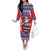 Croatia Christmas Off The Shoulder Long Sleeve Dress Djed Bozicnjak Hrvatska - Wonder Print Shop