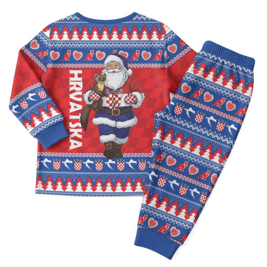 Croatia Christmas Pajama Set Djed Bozicnjak Hrvatska - Wonder Print Shop