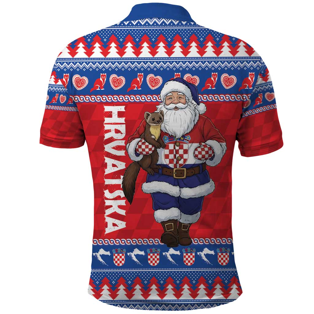 Croatia Christmas Polo Shirt Djed Bozicnjak Hrvatska - Wonder Print Shop