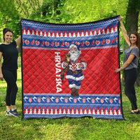 Croatia Christmas Quilt Djed Bozicnjak Hrvatska - Wonder Print Shop