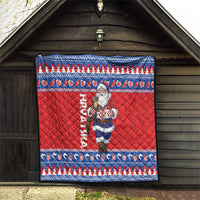 Croatia Christmas Quilt Djed Bozicnjak Hrvatska - Wonder Print Shop