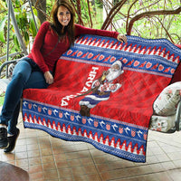 Croatia Christmas Quilt Djed Bozicnjak Hrvatska - Wonder Print Shop