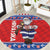 Croatia Christmas Round Carpet Djed Bozicnjak Hrvatska - Wonder Print Shop
